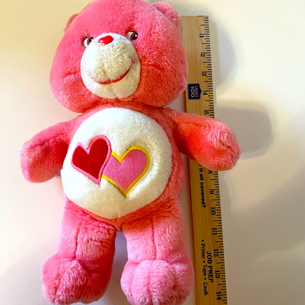 2002 Care Bear Love-a-Lot Plush Large Size 14" Tall